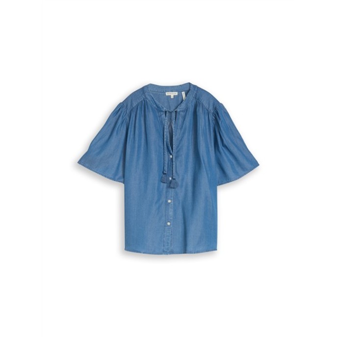 Tom Tailor Damesmode blouse with denim look 1051078 